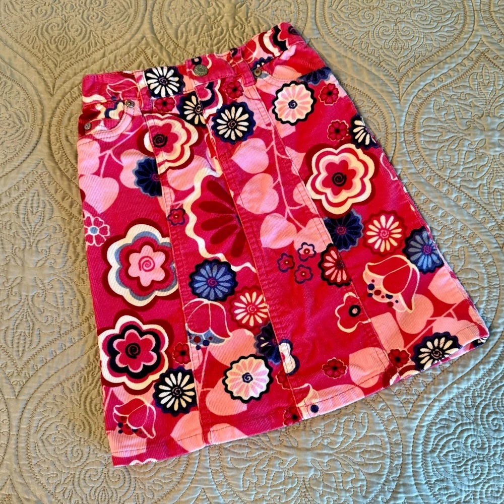 The Children’s Place corduroy skirts size 4. One Red and one pink multi. - Picture 3 of 10
